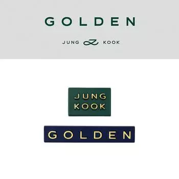 Набор золотых значков Чонгука