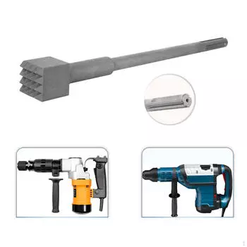 Набор зубил с перфоратором для тяжелых условий эксплуатации для профессиональных каменных работ 28cm