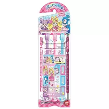 Набор зубных щеток BANDAI из 3 штук Kimi to Idol Children s Precure