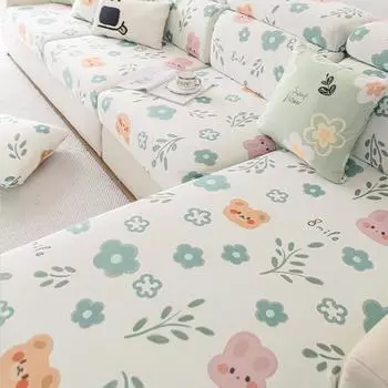 Наборы чехлов для диванов Cool Feeling Простая универсальная универсальная универсальная эластичная подушка Летняя нескользящая S