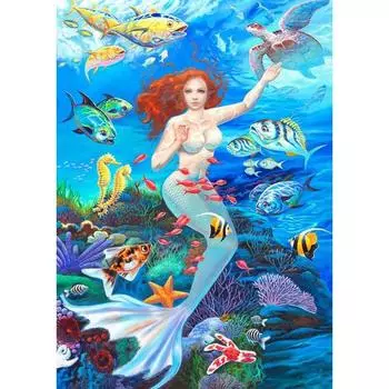 Наборы для алмазной живописи Рыба Полная дрель Алмазная вышивка 20X30CM