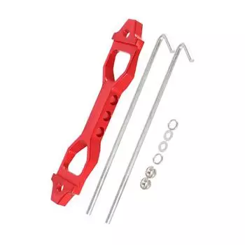 Наборы для фиксации аккумулятора с заготовкой из алюминиевого сплава, сверхмощный кронштейн для крепления аккумулятора с J-образными болтами, аксессуары красный