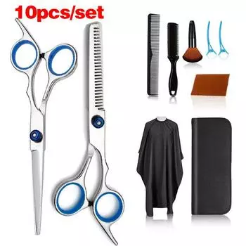 Наборы для парикмахерских стрижек, набор для стрижки волос, профессиональные ножницы для стрижки острых волос, набор тонких ножниц 6pcs