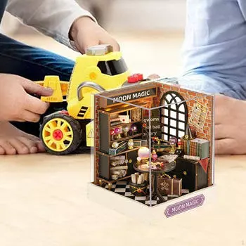 Наборы для создания миниатюрных кукольных домиков своими руками. Кукольный домик ручной работы. Декоративные изделия ручной работы. Встроенный светодиод для Moon