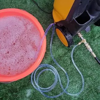 Наборы химических инжекторов для мойки высокого давления, дозатор мыла с соединителями 3/8 дюйма, инжектор мыла с сифонным шлангом и насадкой для мыла