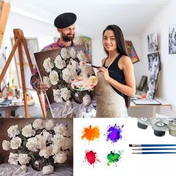 Наборы красок по номерам, холст, сделай сам, картина маслом для детей, взрослых, начинающих с кистями