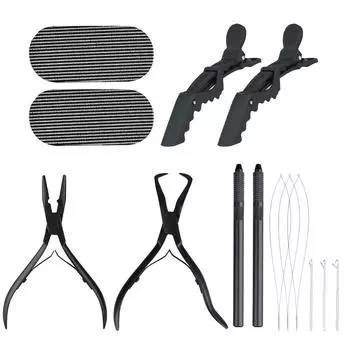 Наборы плоскогубцев для наращивания волос, плоскогубцы, заколки для волос из кожи аллигатора для наращивания перьев, вытягивание игл для наращивания волос