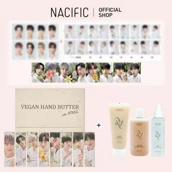 [NACFIC x ATEEZ] Специальный набор масла для рук (фотокарточка с цветком + идентификационное фото + 8 видов четырёх вырезок из натуры)