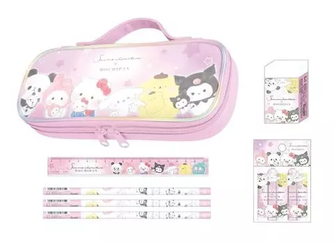 Начальная школа Девочки 1 класс Sanrio x Mochipan Канцелярский набор Скретч-карандаш Карандаш для поступления в школу Детский сад Новое поступление Рождество розовый