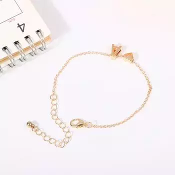 Начальный браслет Diy персонализированные браслеты с именем в форме сердца панк 26 алфавит с подвеской в форме сердца ювелирные изделия для женщин подарок на годовщину as the picture