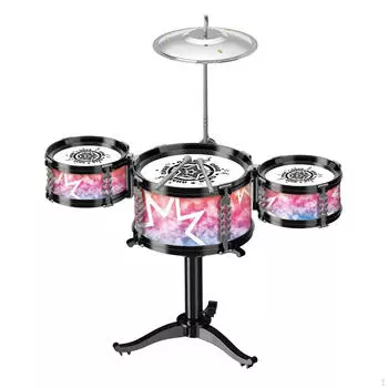 Начинающие дети барабанная установка музыкальная игрушка раннее обучение сенсорика для выступления на сцене возраст 2 3 5 6 3 Tom