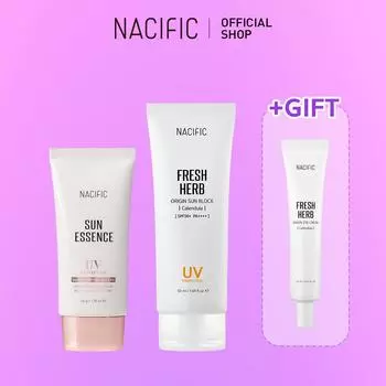 [NACIFIC] Комплект Sun Duo (Солнцезащитная эссенция + солнцезащитный крем Origin [SPF50+/PA++++]) + подарок
