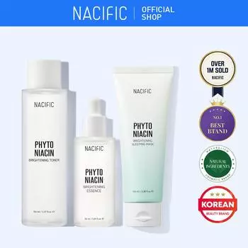 [NACIFIC] Phyto Niacin Brightening Set (тонер, эссенция, ночная маска)