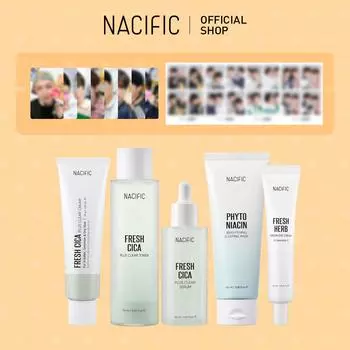 [NACIFICxATEEZ] CICA PREMIUM SET, OT8, 4-CUT, успокаивающий, центелла азиатская