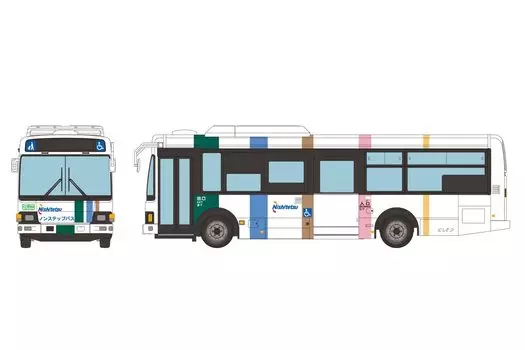 Национальная коллекция автобусов серии JH045 Железнодорожная диорама Принадлежности 323129 1/80 Nishi-Nippon