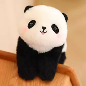 Национальное сокровище Гигантская панда Кукла зоопарка Плюшевые игрушки Подарок на День детей 23Cm (both a bracelet and a doll)