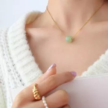 Национальный древний стиль простой и универсальный хэтянь нефрит кулон ожерелье ретро универсальный браслет комплект ювелирных изделий P123-E034