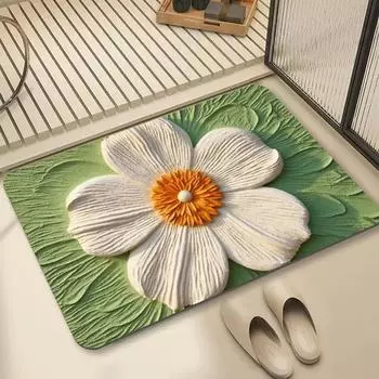 Национальный прилив гипсовые зерна цветы входной коврик для ног домашний маленький цветок ванная дверь впитывающий коврик Национальный воздушный дверной коврик 40*60cm