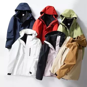 Национальный стандарт Три в одном Полностью термосварная куртка, бесшовная склеенная непромокаемая одежда для альпинизма на открытом воздухе, высококачественная рабочая одежда по индивидуальному заказу S