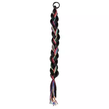 Национальный стиль Тибетская коса парик синтетический парик твист косы хвостики наращивание волос женщины 2