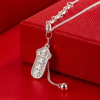 Национальный стиль в тренде, удача подписать женские ожерелья, и кулон подписан на ожерелье. Прекрасный смысл