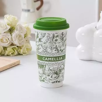 Национальный трендовый стиль керамическая кружка удобная чашка с крышкой чашка для воды домашняя креативная офисная кофейная кружка большая вместимость 401-500ml