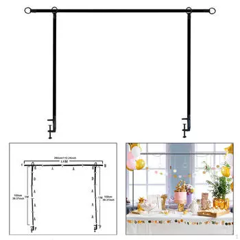 над столом Подставка для штанги с зажимами Воздушный шар Цветочная арка Регулируемая верхняя рама для