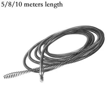 Надежная электрическая дрель для прочистки сливов 5 метров пружинная стальная проволока для прочистки раковины