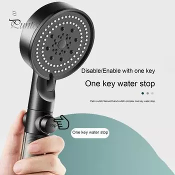 Надежная гладкая кромка, прочная ручная душевая лейка, мощная фильтрация для сухой кожи, ручная душевая лейка, аксессуары для ванной комнаты серый