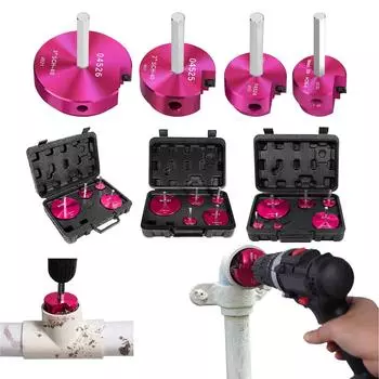 Надежная развертка для фитингов из ПВХ. Развертка для труб из ПВХ. Точная конструкция для точной обрезки. Подходит для сверл 1/2 дюйма. 1