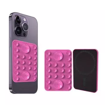 Надежное и удобное крепление для телефона с прочной присоской. Простая установка держателя для телефона. Гибкая и практичная подставка для телефона. горячий розовый