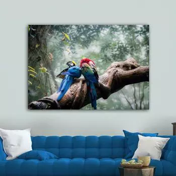 НАДЕЖНЫЕ художественные постеры и принты, картина на холсте, красочные попугаи, птицы, животные, декоративное настенное искусство для гостиной, без рамки 21cm30cm NoFrame