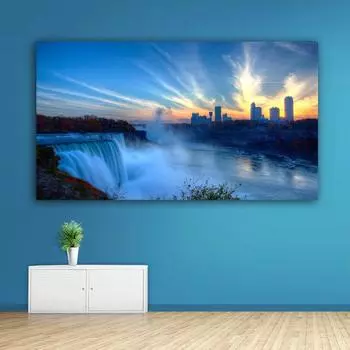 НАДЕЖНЫЕ художественные постеры и принты Ниагарский водопад, холст, картина, пейзажный постер, домашний декор, настенные художественные фотографии для гостиной, без рамки 20*40cm