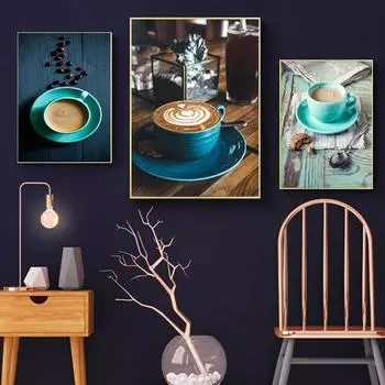 НАДЕЖНЫЕ ИСКУССТВА, картины на холсте, картины с кофе, настенные художественные постеры и принты, современные для кафе, украшения комнаты, без рамки 21cm30cm No Frame