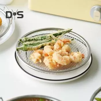 Надежный антикоррозийный сетчатый фильтр из нержавеющей стали, практичная термостойкая корзина для жарки, товары для дома S