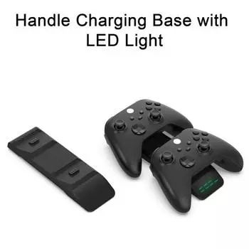Надежный безопасный игровой компонент Зарядная док-станция из АБС-пластика со светодиодной подсветкой основания геймпада