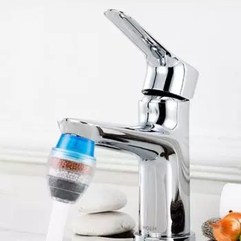 Надежный фильтр для крана, многоступенчатая фильтрация, равномерный выход воды, кухонная техника, фильтр для воды в кране зелёный