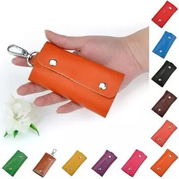 Надежный кошелек для ключей с тонкой текстурой для хранения аксессуаров арбуз красный
