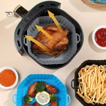 Надежный пищевой силиконовый противень для запекания в кухонной микроволновой печи, противень для ежедневного использования серый