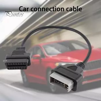 Надежный, простой в эксплуатации, стабильный в работе кабель ODB2, диагностический кабель OBD2 чёрный