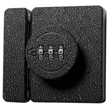 Надежный светящийся кодовый замок Защищенный от взлома замок с круглым крюком Детская безопасность Парольный замок Стальной замок для шкафов чёрный