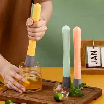 Надежный выпуклый дизайн головки молотка, перемешивающий пищевой фунт, палочки для мороженого, пресс для лимона, товары для вечеринок, пресс для лимона жёлтый