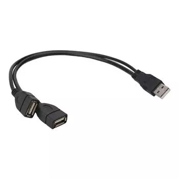 Надежный зарядный USB 2 0 A Male To 2 Dual USB Male Y Splitter Hub Кабель-адаптер питания для быстрой подачи питания CHINA