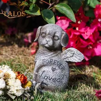 Надгробие в виде кошки, щенка, ангела, украшение для дома, сада, патио, памятная статуя для питомца, утешительный подарок для скорбящих владельцев домашних животных Cat
