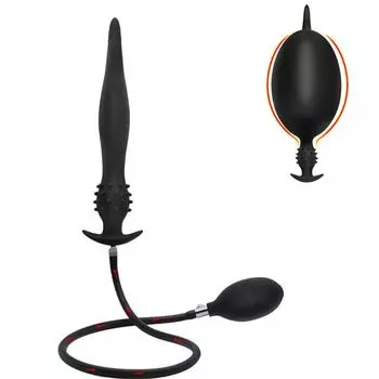 Надувная анальная пробка для мужчин и женщин, большой размер, регулируемый расширитель для анальной мастурбации, отдельная секс-игрушка для хвоста Eel Inflatable Butt Plug