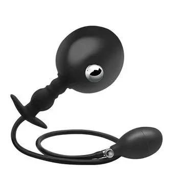 Надувная анальная пробка со стальным шариком, анальный шариковый мастурбатор, секс-игрушки для взрослых, силиконовая хвостовая пробка, раб