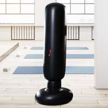 Надувная боксерская груша игрушка высотой 63 дюйма, боксерское снаряжение для бокса стоя