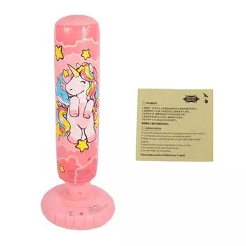 Надувная детская боксерская груша 120 см утолщенная основа детская боксерская груша для фитнес-тренировок