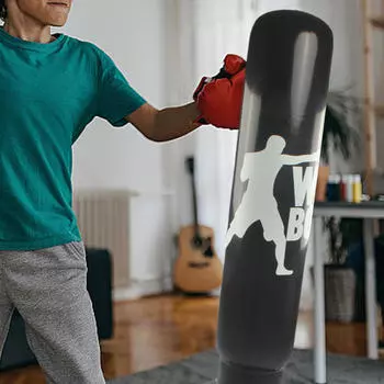 Надувная детская боксерская груша, подарок на день рождения, мешок с песком для мальчиков и девочек, кикбоксинг