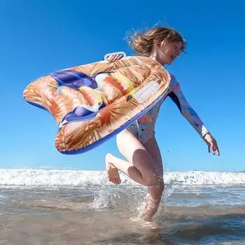 Надувная доска для серфинга для детей, портативная детская доска для бодиборда, безопасная легкая плавающая доска для серфинга на пляже